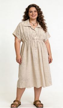Immagine di PLUS SIZE LIGHT EMDROIDERED DRESS